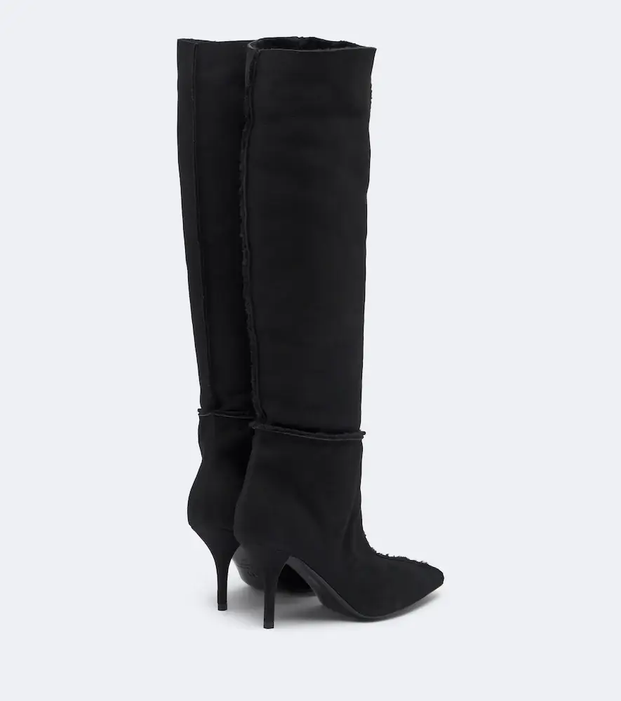 Magda Butrym Shearling-lined suede knee-high boots | Thumbnail 3 Magda Butrym Shearling-lined suede knee-high boots | Thumbnail 3