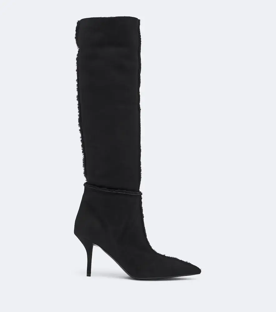 Magda Butrym Shearling-lined suede knee-high boots | Thumbnail 4 Magda Butrym Shearling-lined suede knee-high boots | Thumbnail 4