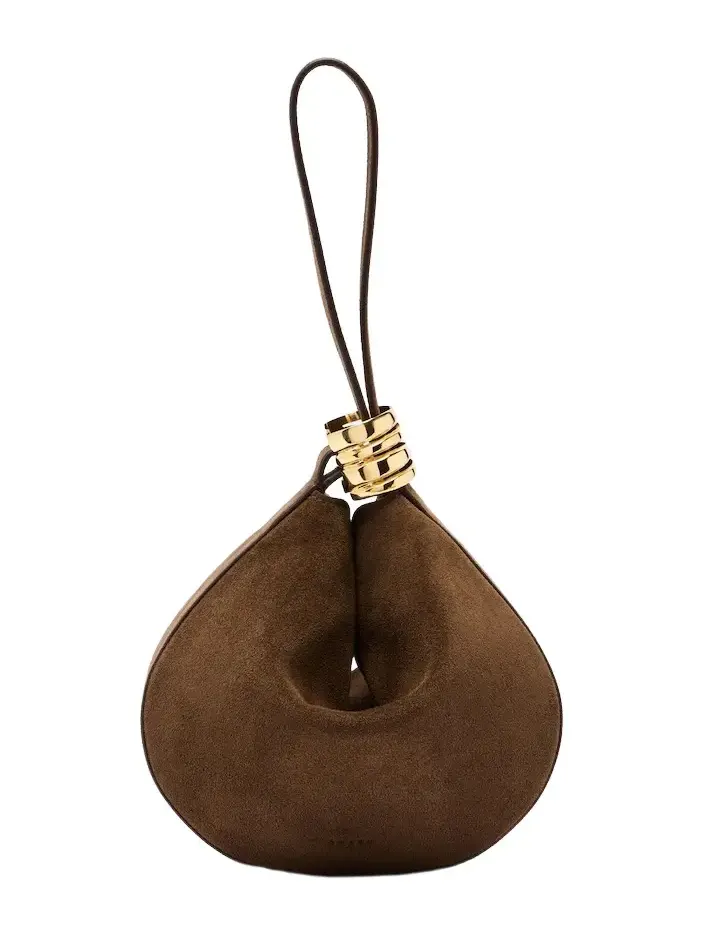 AMANU Zambia suede top-handle bag