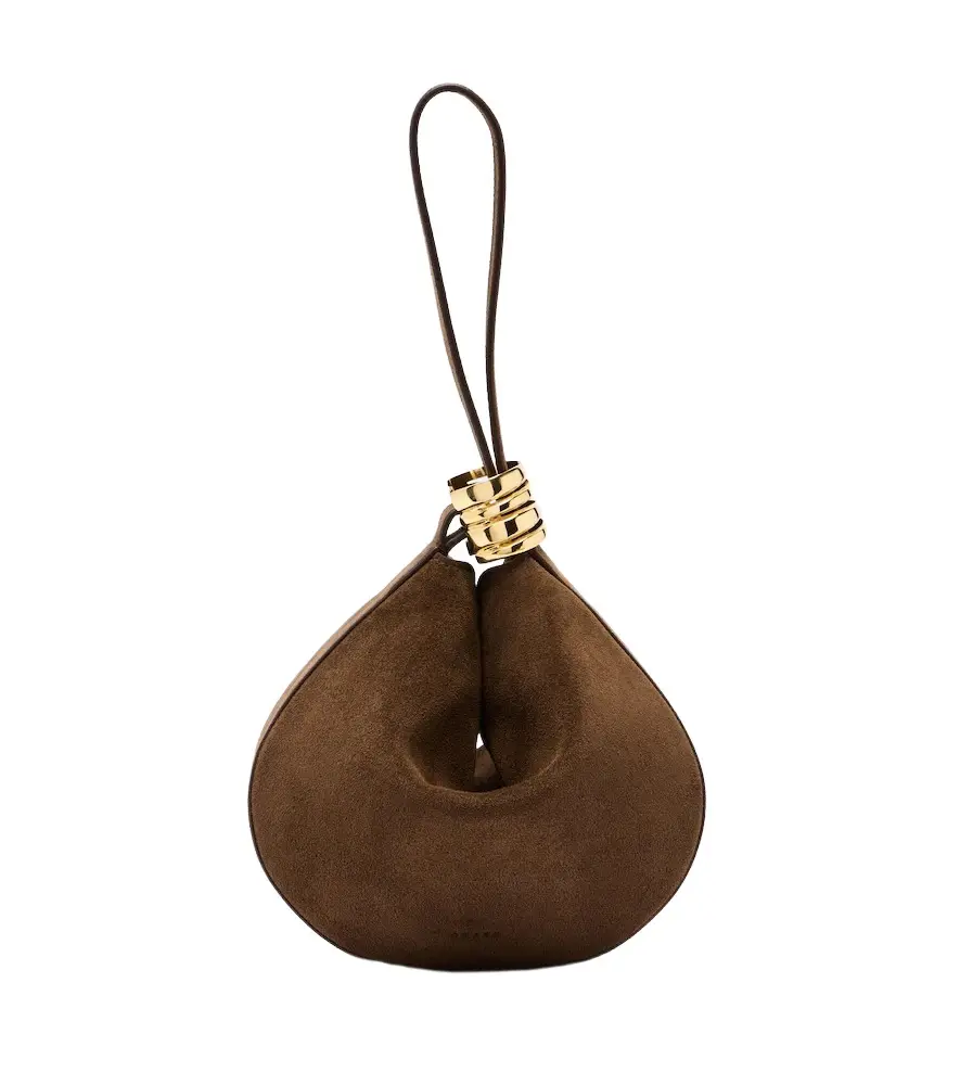 AMANU Zambia suede top-handle bag