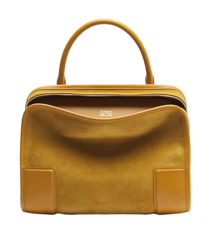 Amazona 180 Medium suede top-handle bag