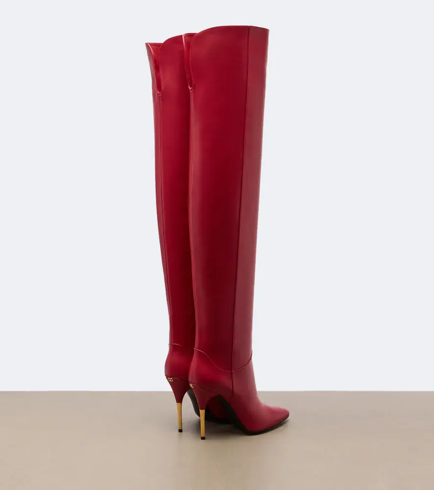 Valentino Garavani Deboot leather over-the-knee boots | Thumbnail 3 Valentino Garavani Deboot leather over-the-knee boots | Thumbnail 3