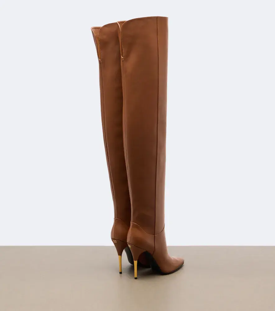 Valentino Garavani Deboot leather over-the-knee boots | Thumbnail 4