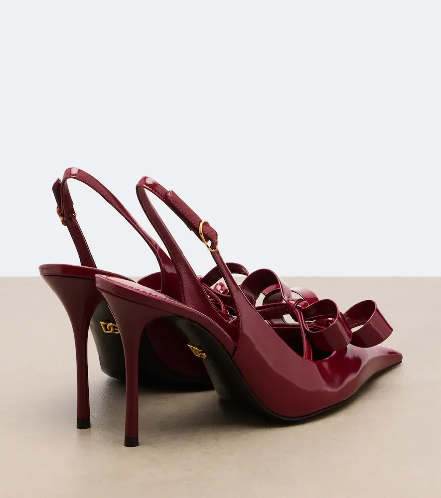 Dolce & Gabbana Bow-detail patent leather slingback pumps | Thumbnail 3 Dolce & Gabbana Bow-detail patent leather slingback pumps | Thumbnail 3
