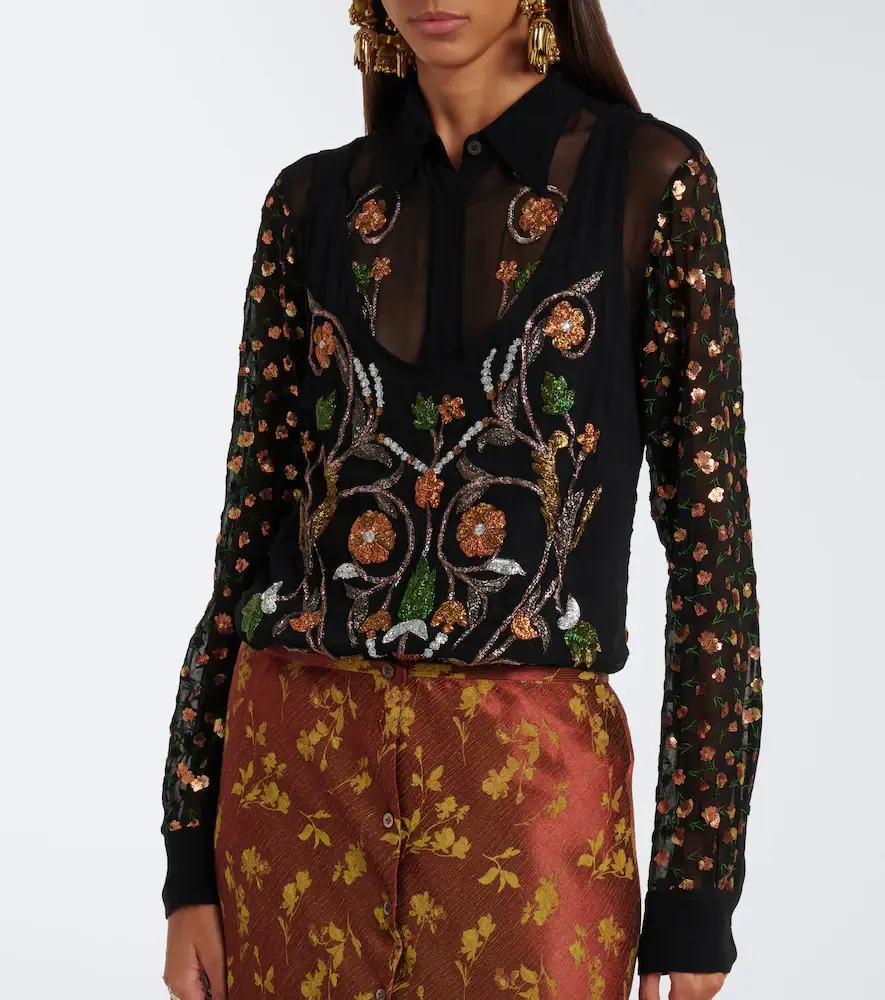 Dries Van Noten Embroidered top | Thumbnail 5