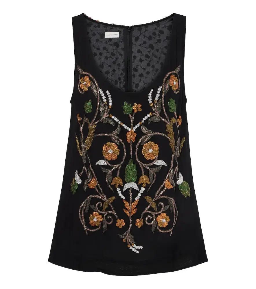 Embroidered top