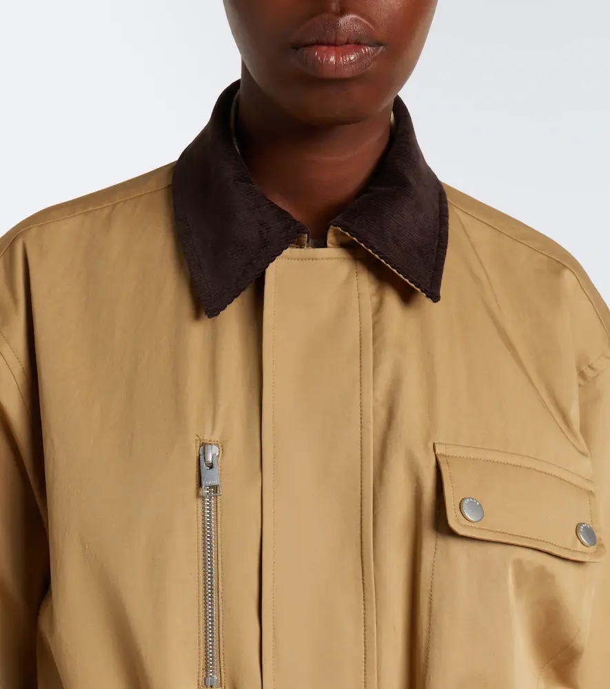 Frame Corduroy-trimmed cotton twill jacket | Thumbnail 6 Frame Corduroy-trimmed cotton twill jacket | Thumbnail 6