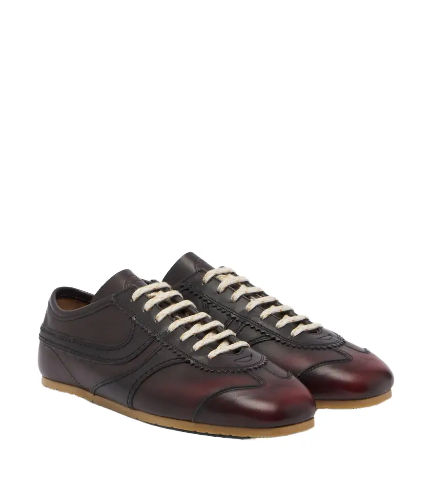Leather sneakers
