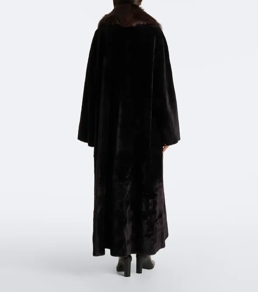 Nour Hammour Astoria shearling coat | Thumbnail 2