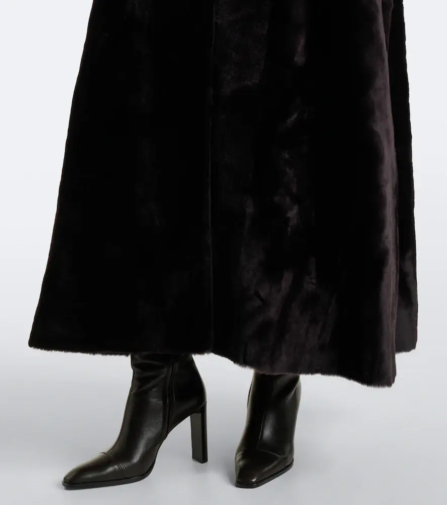 Nour Hammour Astoria shearling coat | Thumbnail 3