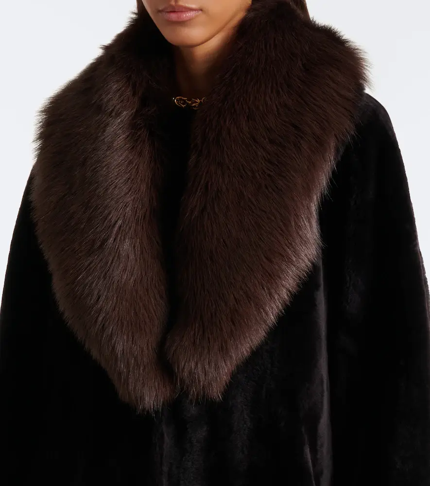 Nour Hammour Astoria shearling coat | Thumbnail 5