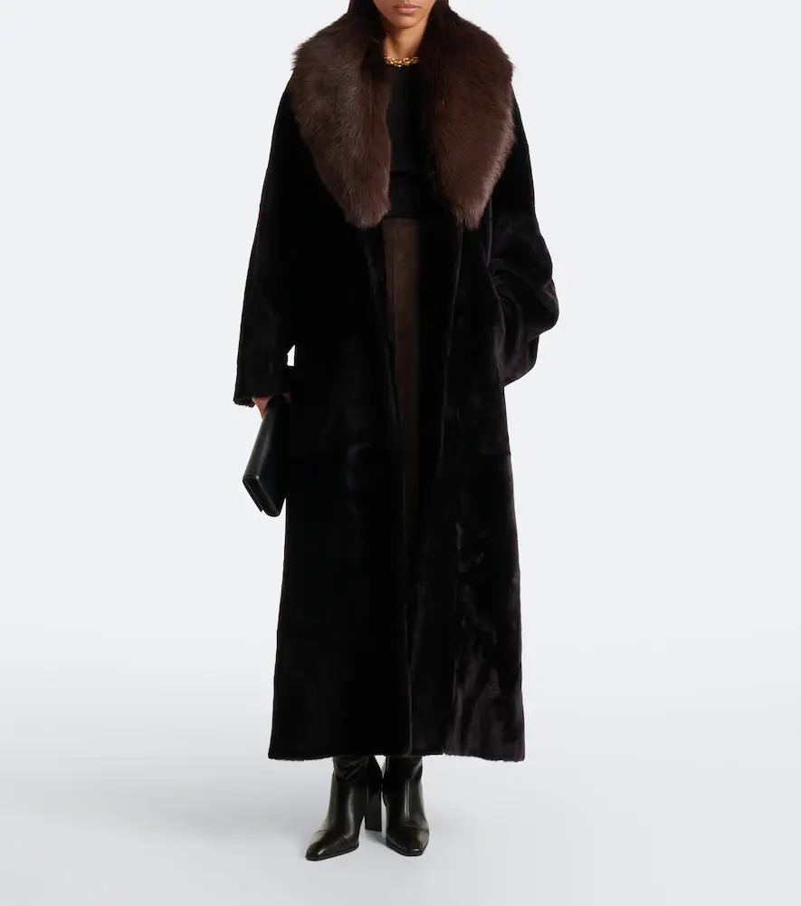 Nour Hammour Astoria shearling coat | Thumbnail 7