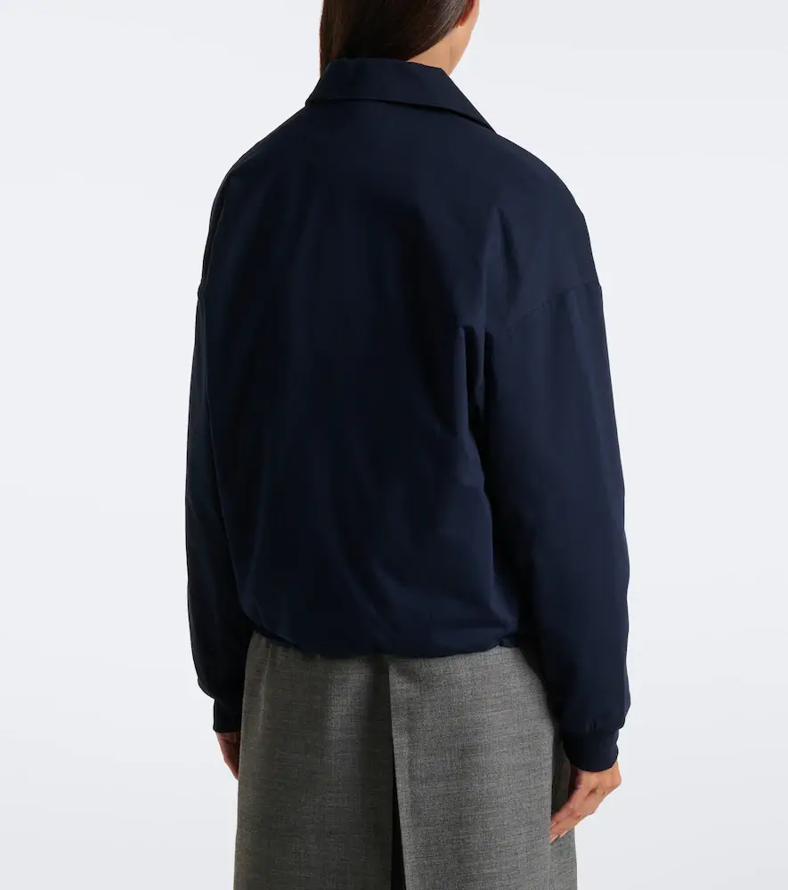 Prada Reversible Re-Nylon and jersey blouson jacket | Thumbnail 2 Prada Reversible Re-Nylon and jersey blouson jacket | Thumbnail 2
