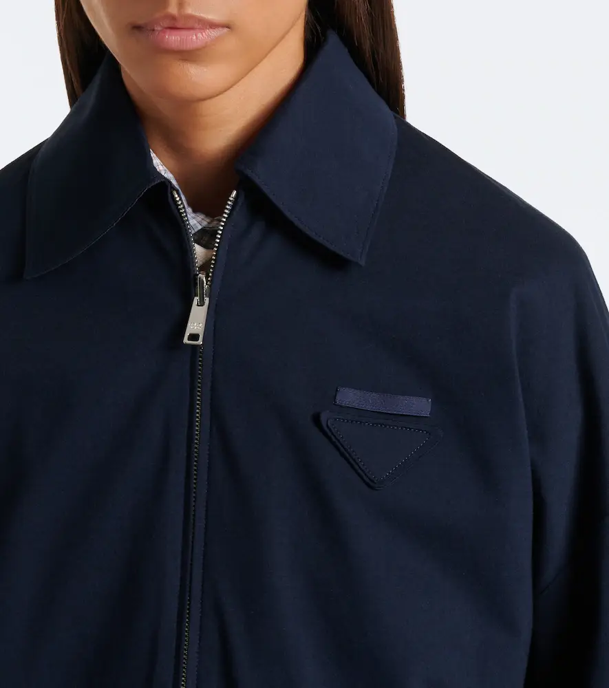 Prada Reversible Re-Nylon and jersey blouson jacket | Thumbnail 3 Prada Reversible Re-Nylon and jersey blouson jacket | Thumbnail 3