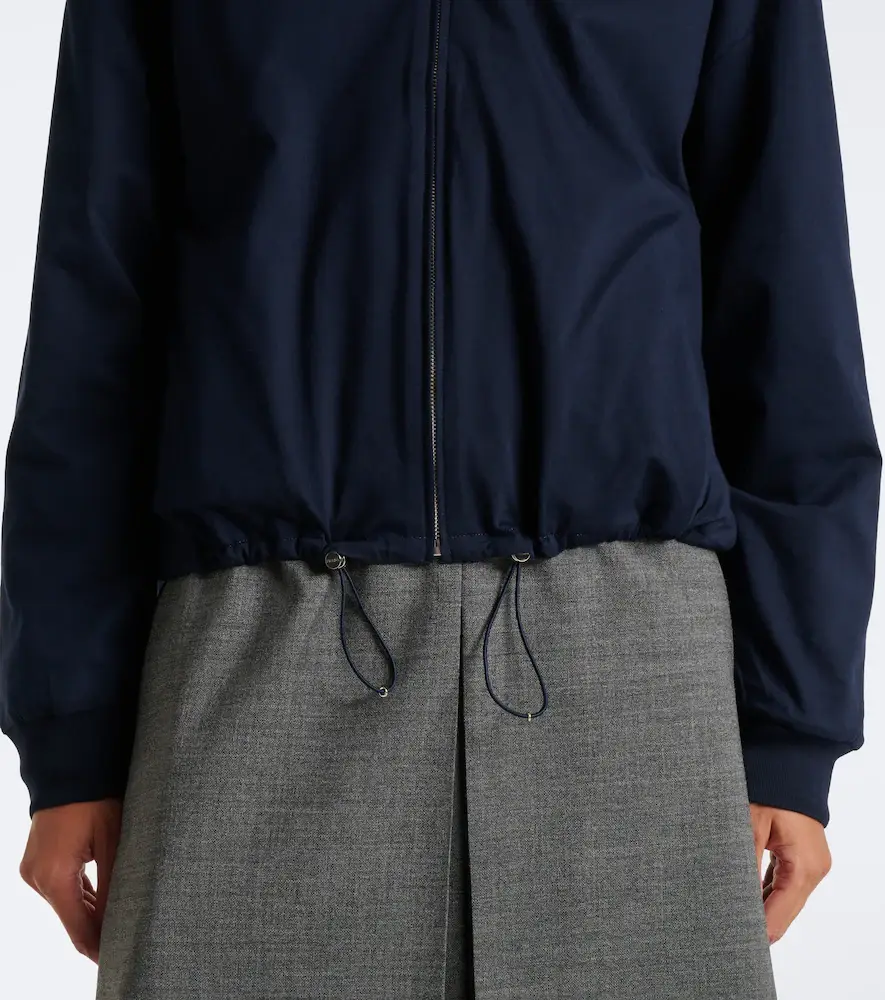 Prada Reversible Re-Nylon and jersey blouson jacket | Thumbnail 6 Prada Reversible Re-Nylon and jersey blouson jacket | Thumbnail 6