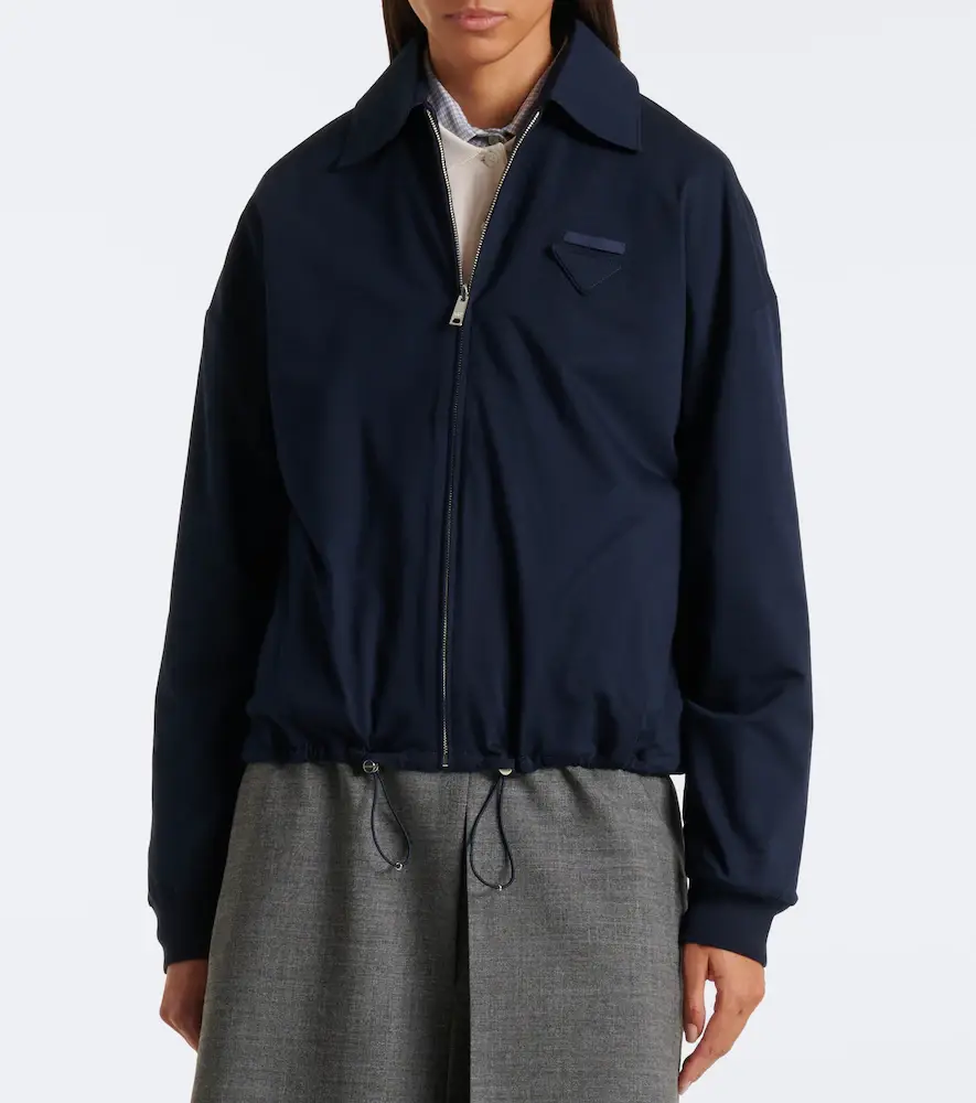 Prada Reversible Re-Nylon and jersey blouson jacket | Thumbnail 7 Prada Reversible Re-Nylon and jersey blouson jacket | Thumbnail 7