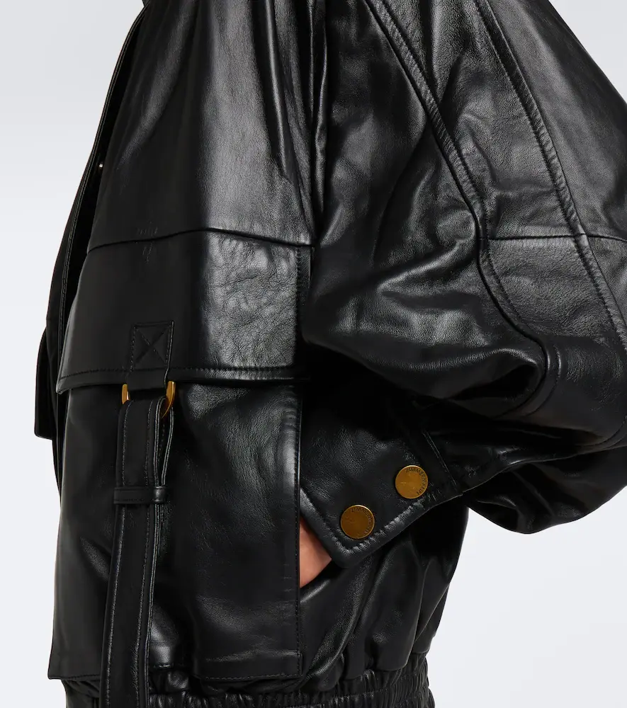 Zimmermann Valiant leather bomber jacket | Thumbnail 3 Zimmermann Valiant leather bomber jacket | Thumbnail 3