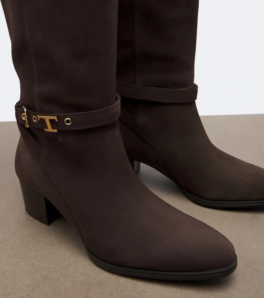 Tod's T Timeless suede knee-high boots | Thumbnail 2 Tod's T Timeless suede knee-high boots | Thumbnail 2