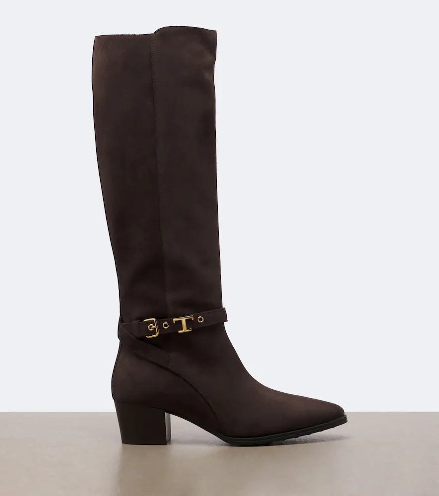 Tod's T Timeless suede knee-high boots | Thumbnail 3 Tod's T Timeless suede knee-high boots | Thumbnail 3