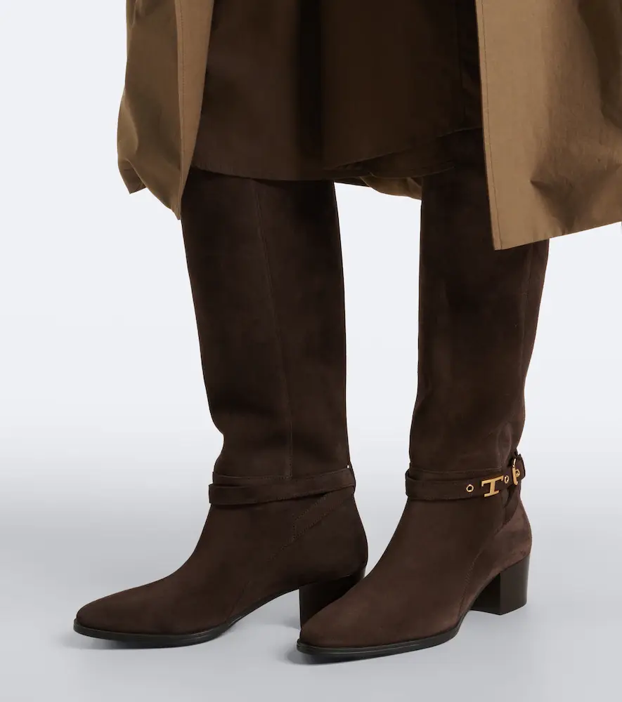 Tod's T Timeless suede knee-high boots | Thumbnail 6 Tod's T Timeless suede knee-high boots | Thumbnail 6