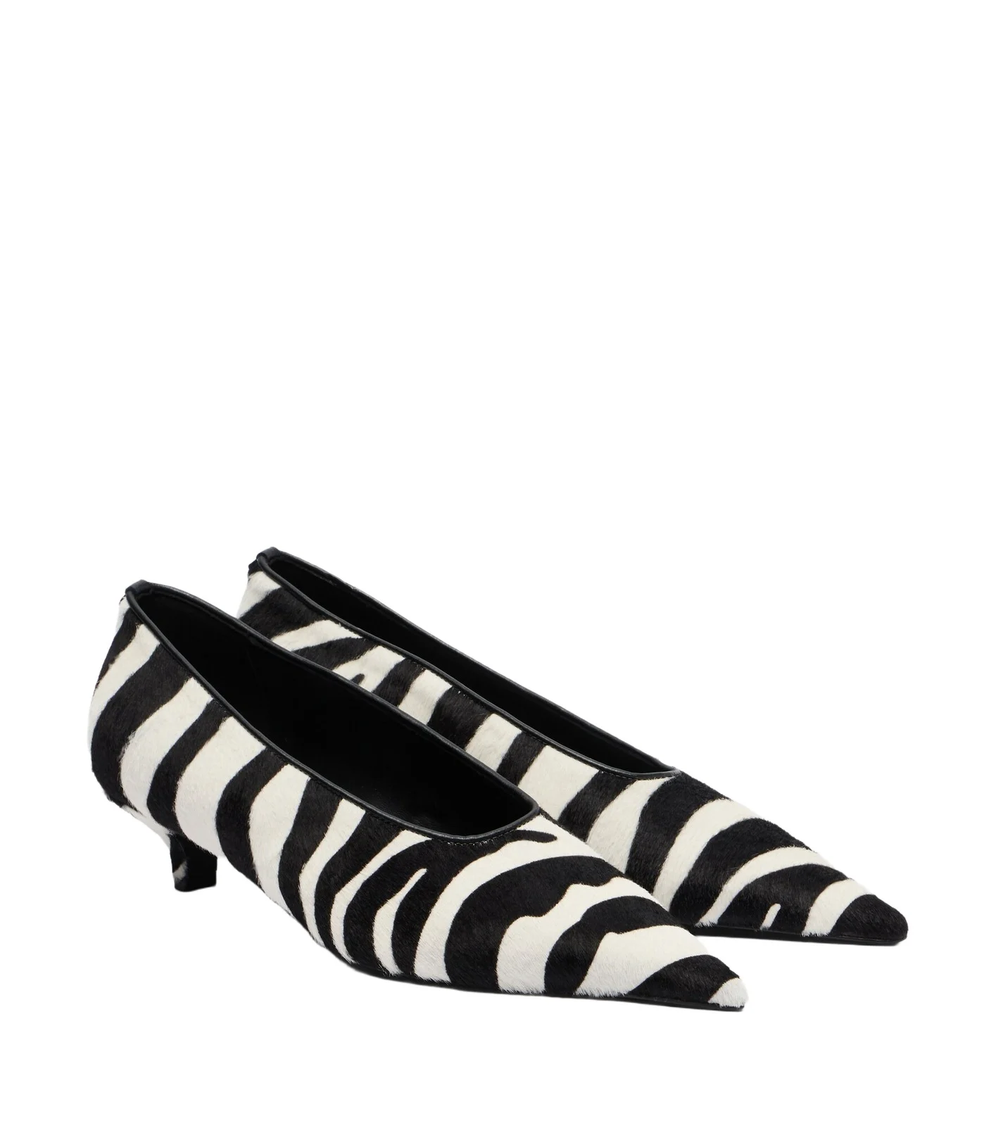 TOTEME Zebra-print calf hair pumps