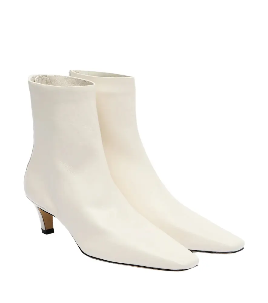 Leather ankle boots