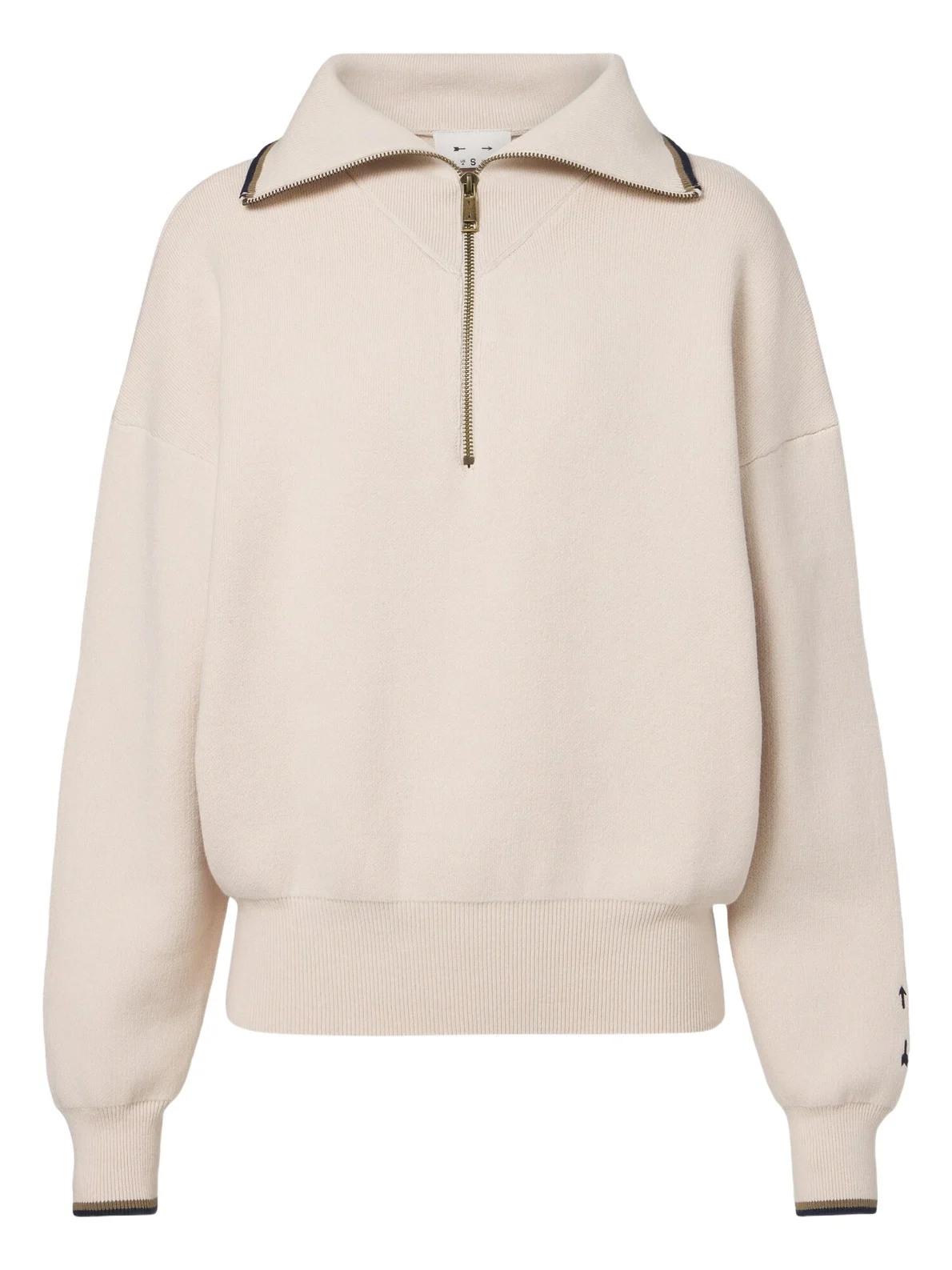 Kairo cotton-blend half-zip sweater