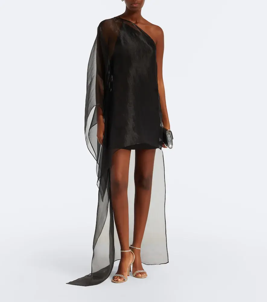 Taller Marmo Boston one-shoulder organza minidress | Thumbnail 3 Taller Marmo Boston one-shoulder organza minidress | Thumbnail 3
