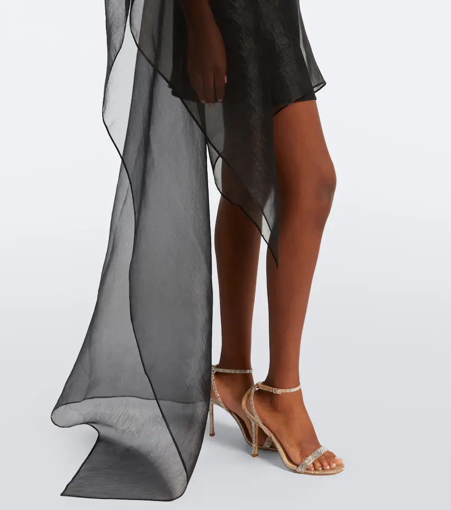 Taller Marmo Boston one-shoulder organza minidress | Thumbnail 4 Taller Marmo Boston one-shoulder organza minidress | Thumbnail 4
