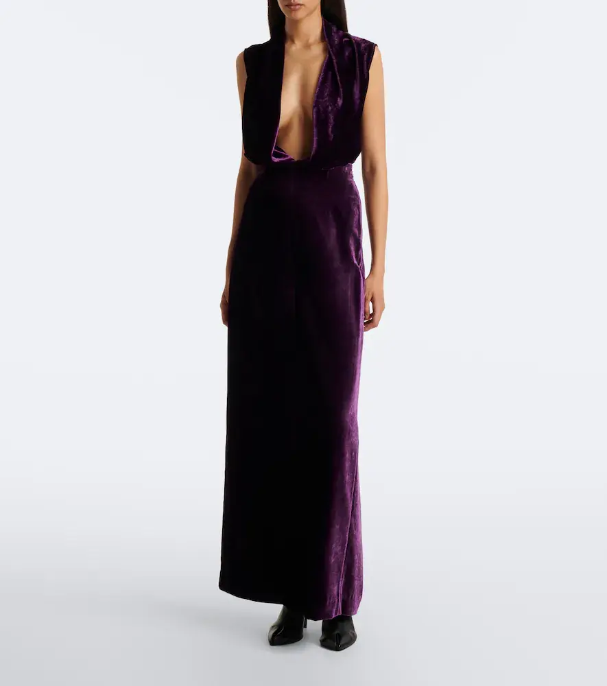 Maison Margiela Velvet maxi skirt | Thumbnail 2