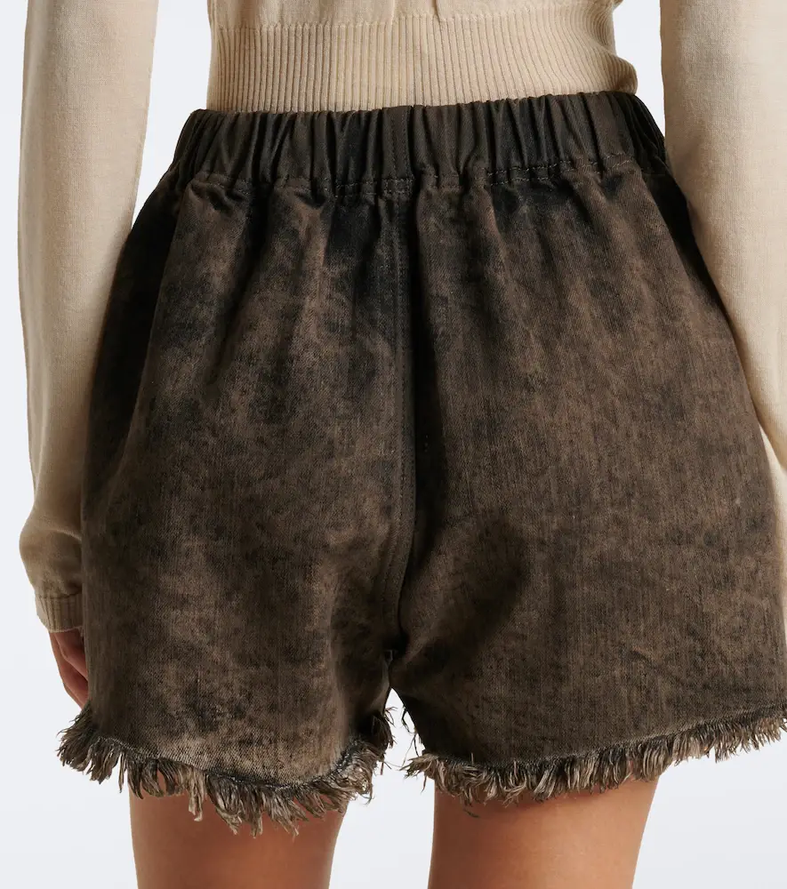 Rick Owens Distressed denim shorts | Thumbnail 4 Rick Owens Distressed denim shorts | Thumbnail 4