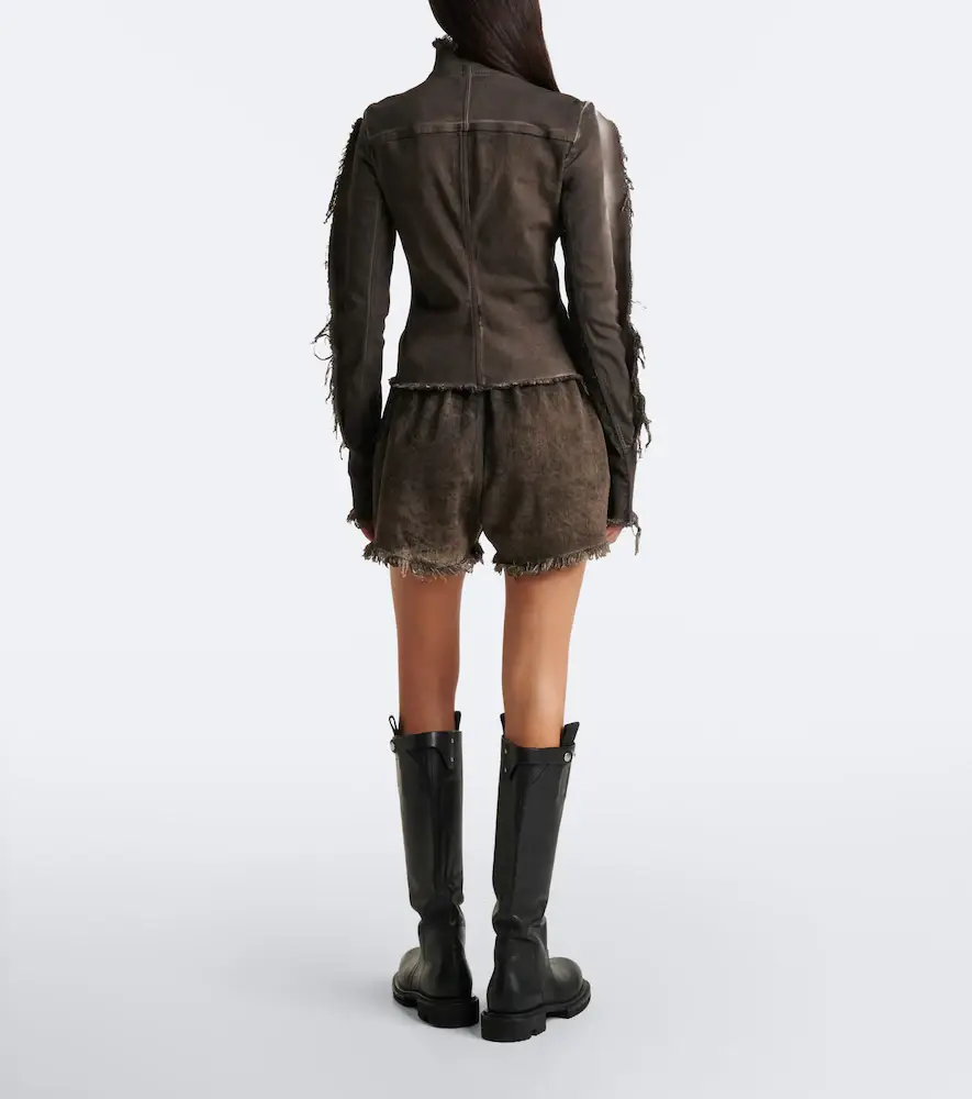 Rick Owens Distressed denim shorts | Thumbnail 5 Rick Owens Distressed denim shorts | Thumbnail 5