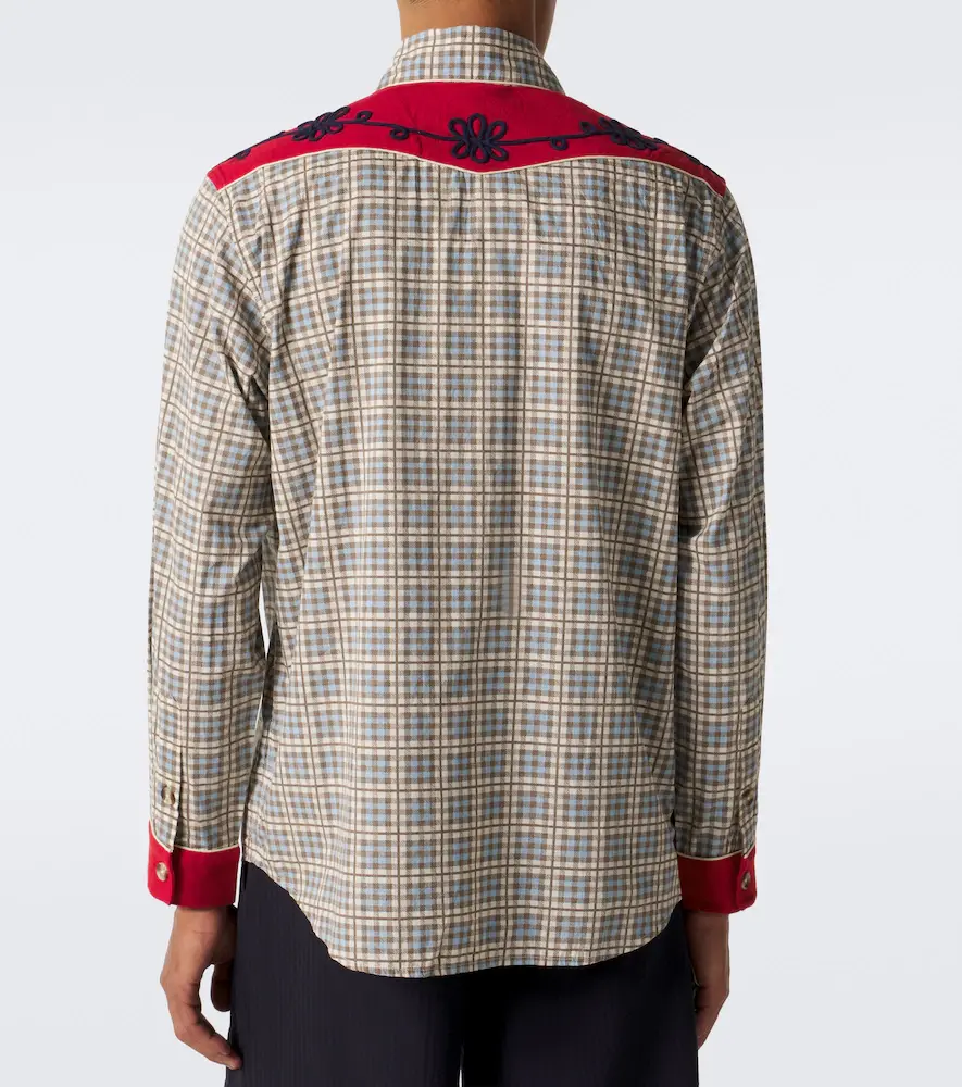 BODE River City checked cotton poplin Western shirt | Thumbnail 3 BODE River City checked cotton poplin Western shirt | Thumbnail 3