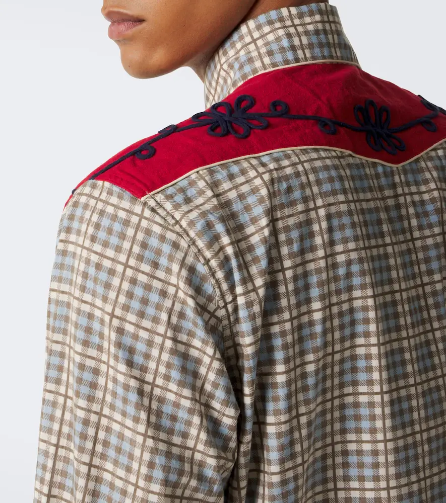 BODE River City checked cotton poplin Western shirt | Thumbnail 4 BODE River City checked cotton poplin Western shirt | Thumbnail 4