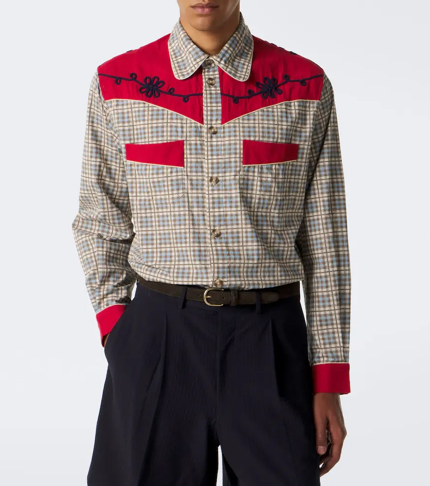 BODE River City checked cotton poplin Western shirt | Thumbnail 6 BODE River City checked cotton poplin Western shirt | Thumbnail 6