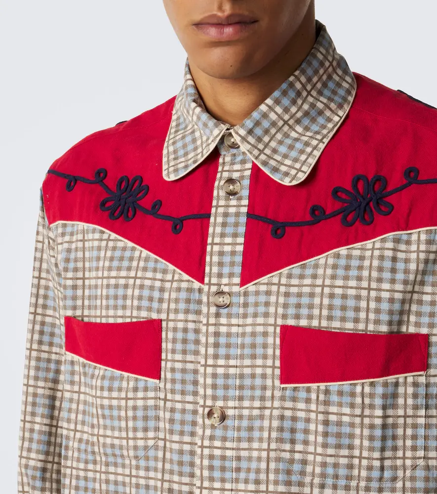 BODE River City checked cotton poplin Western shirt | Thumbnail 7 BODE River City checked cotton poplin Western shirt | Thumbnail 7