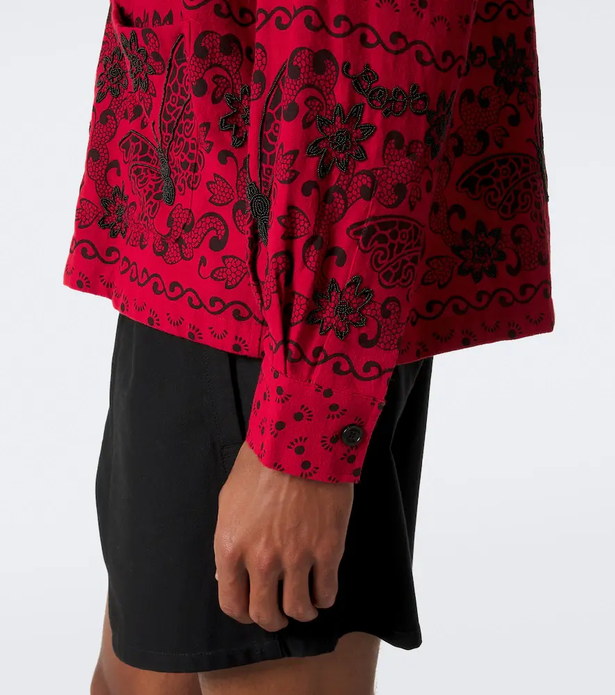 BODE Beaded Kerchief printed cotton flannel shirt | Thumbnail 3 BODE Beaded Kerchief printed cotton flannel shirt | Thumbnail 3