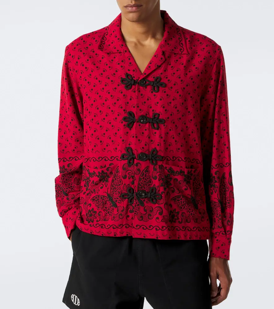 BODE Beaded Kerchief printed cotton flannel shirt | Thumbnail 5 BODE Beaded Kerchief printed cotton flannel shirt | Thumbnail 5
