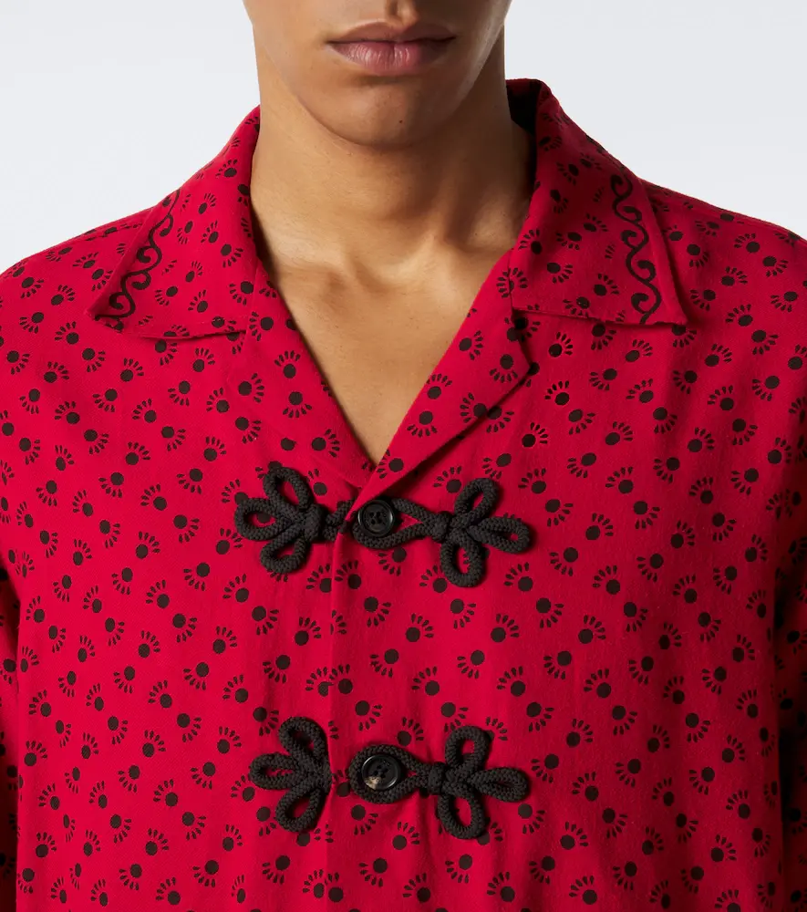 BODE Beaded Kerchief printed cotton flannel shirt | Thumbnail 6 BODE Beaded Kerchief printed cotton flannel shirt | Thumbnail 6
