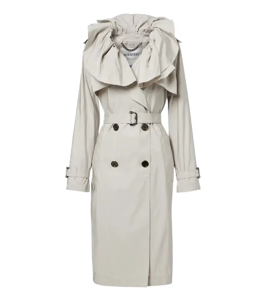 Burberry Ruffled trench coat