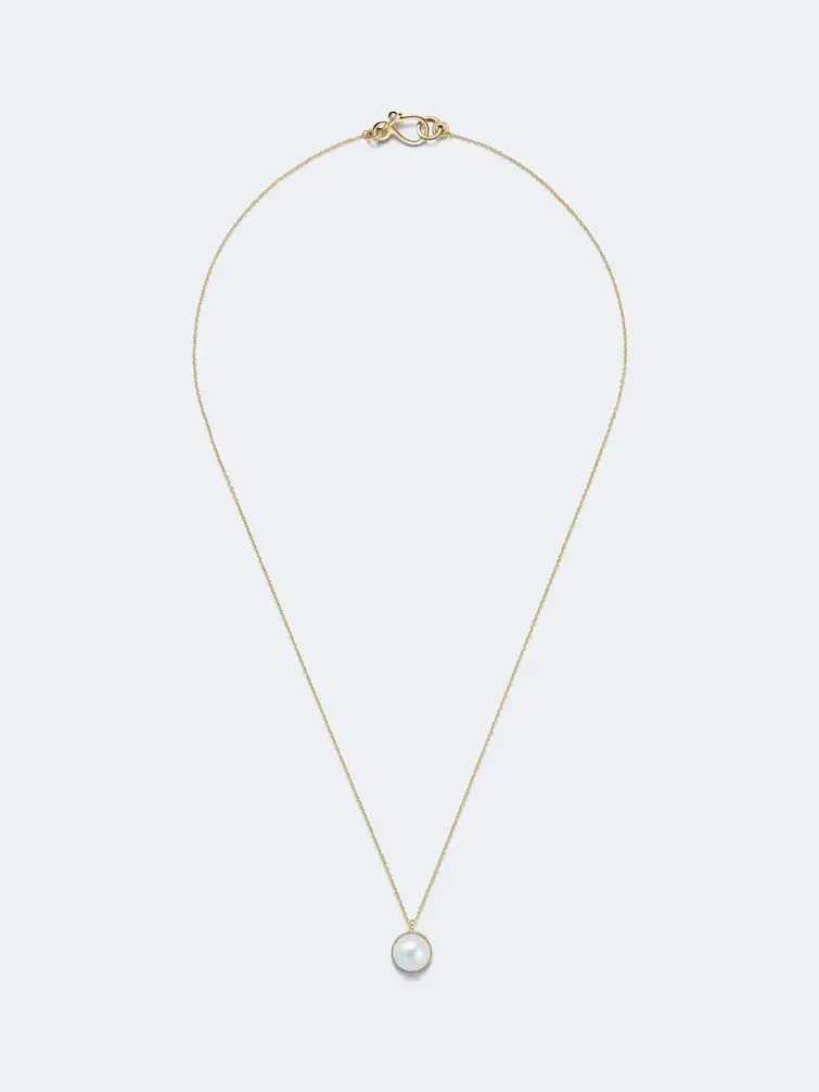 Luce Simple 14kt gold necklace with freshwater pearl Luce Simple 14kt gold necklace with freshwater pearl
