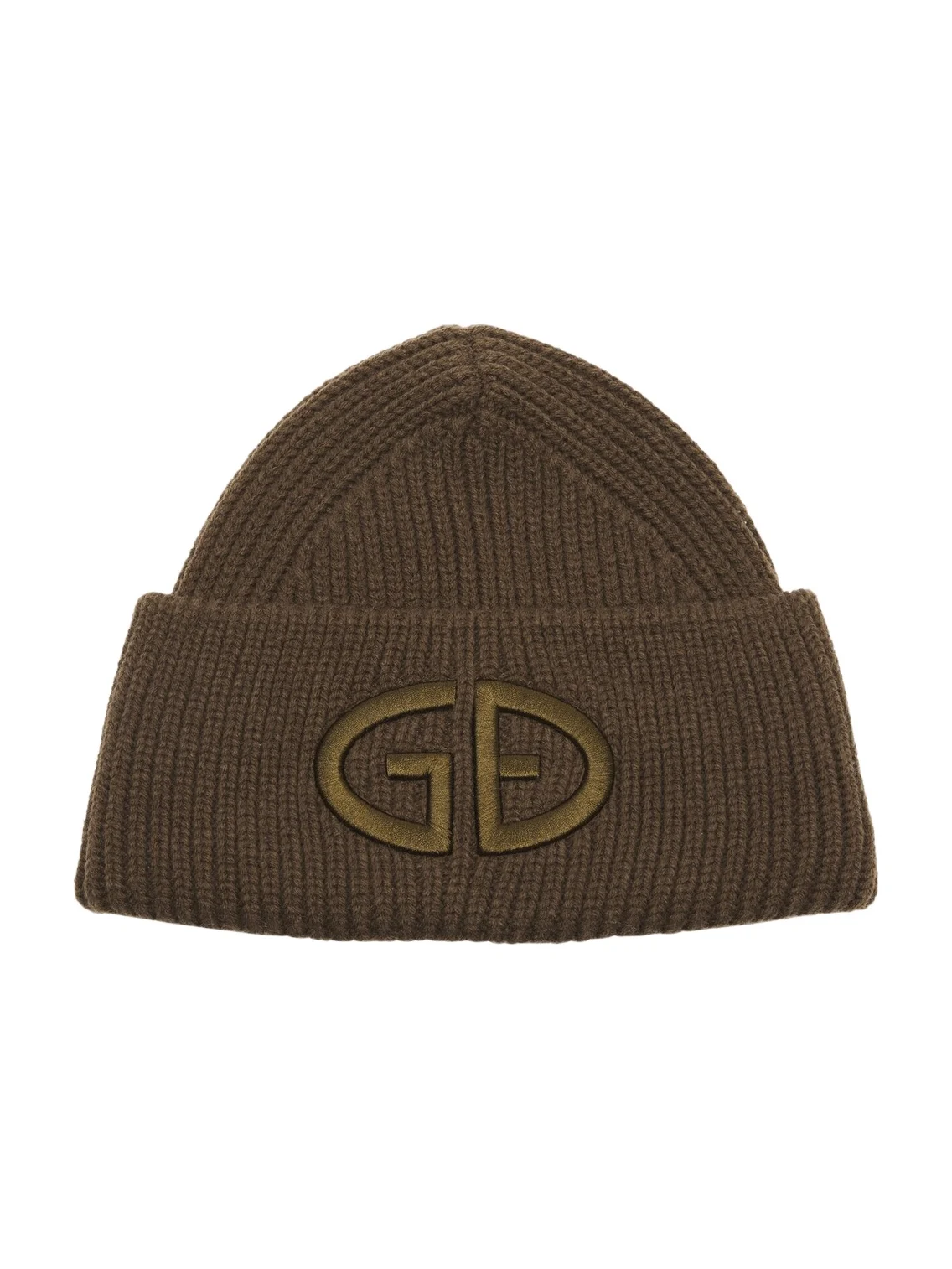 Valerie embroidered ribbed-knit beanie