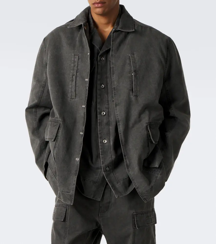 Rick Owens Collared Mac coated cotton canvas jacket | Thumbnail 7 Rick Owens Collared Mac coated cotton canvas jacket | Thumbnail 7