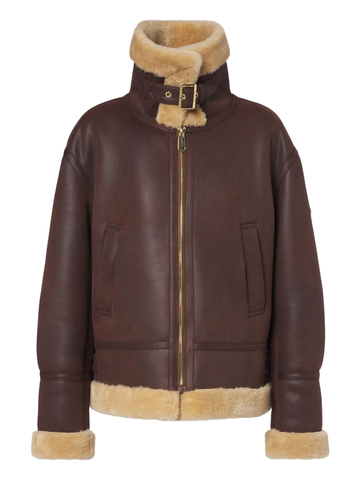 Keisa teddy-trimmed jacket