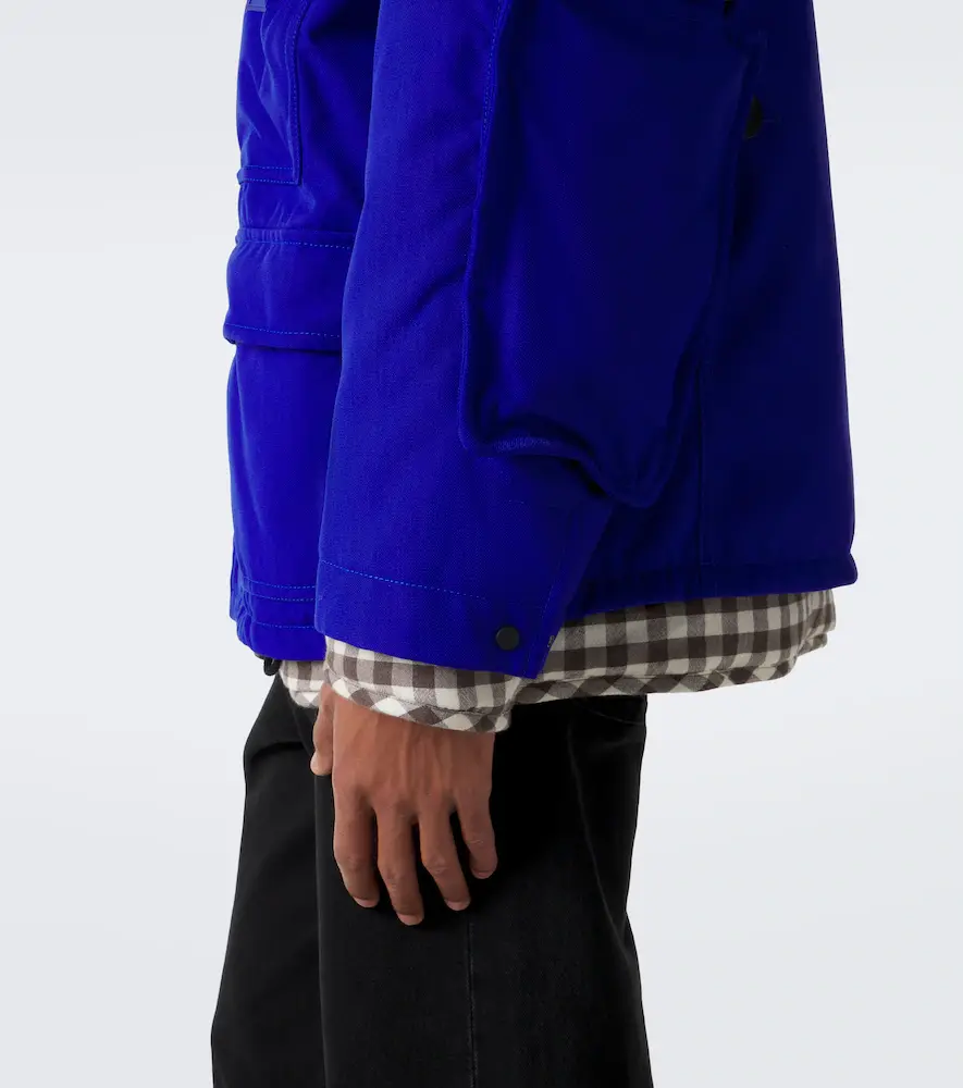 Loewe Layered leather-trimmed jacket | Thumbnail 2