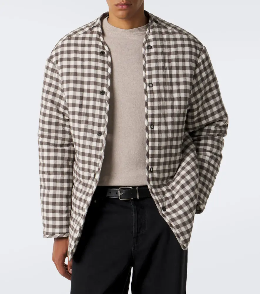 Loewe Layered leather-trimmed jacket | Thumbnail 3