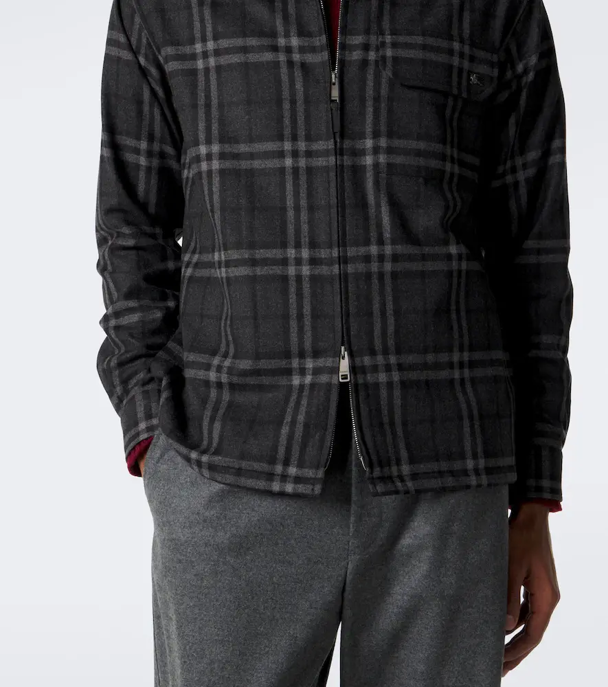 Burberry Check wool and cashmere jacket | Thumbnail 6 Burberry Check wool and cashmere jacket | Thumbnail 6
