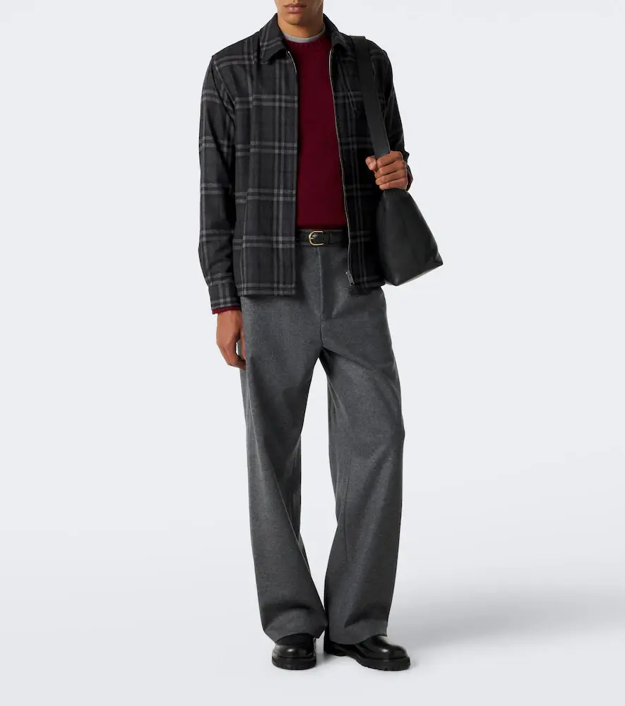 Burberry Check wool and cashmere jacket | Thumbnail 7 Burberry Check wool and cashmere jacket | Thumbnail 7