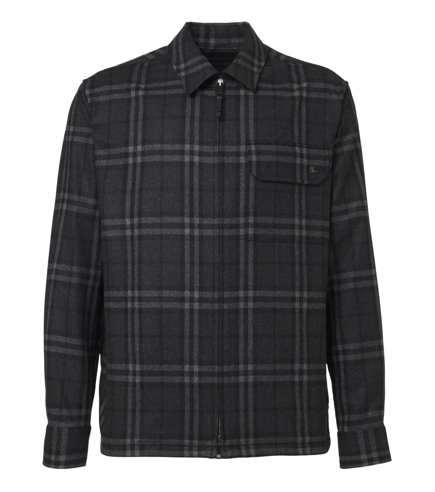 Burberry Check wool and cashmere jacket