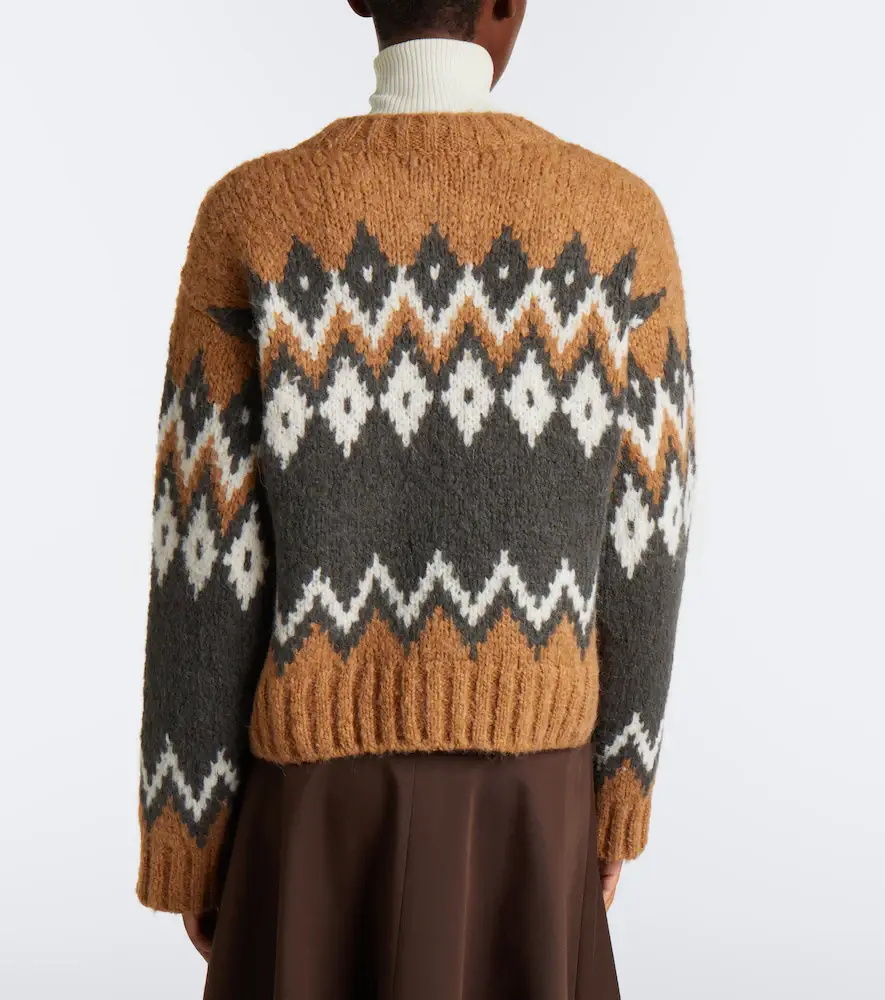Veronica Beard Jessalyn Fair Isle alpaca and wool-blend sweater | Thumbnail 3